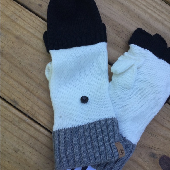 NWT Timberland  Colorblock Knit Mittens Gloves - Picture 6 of 10